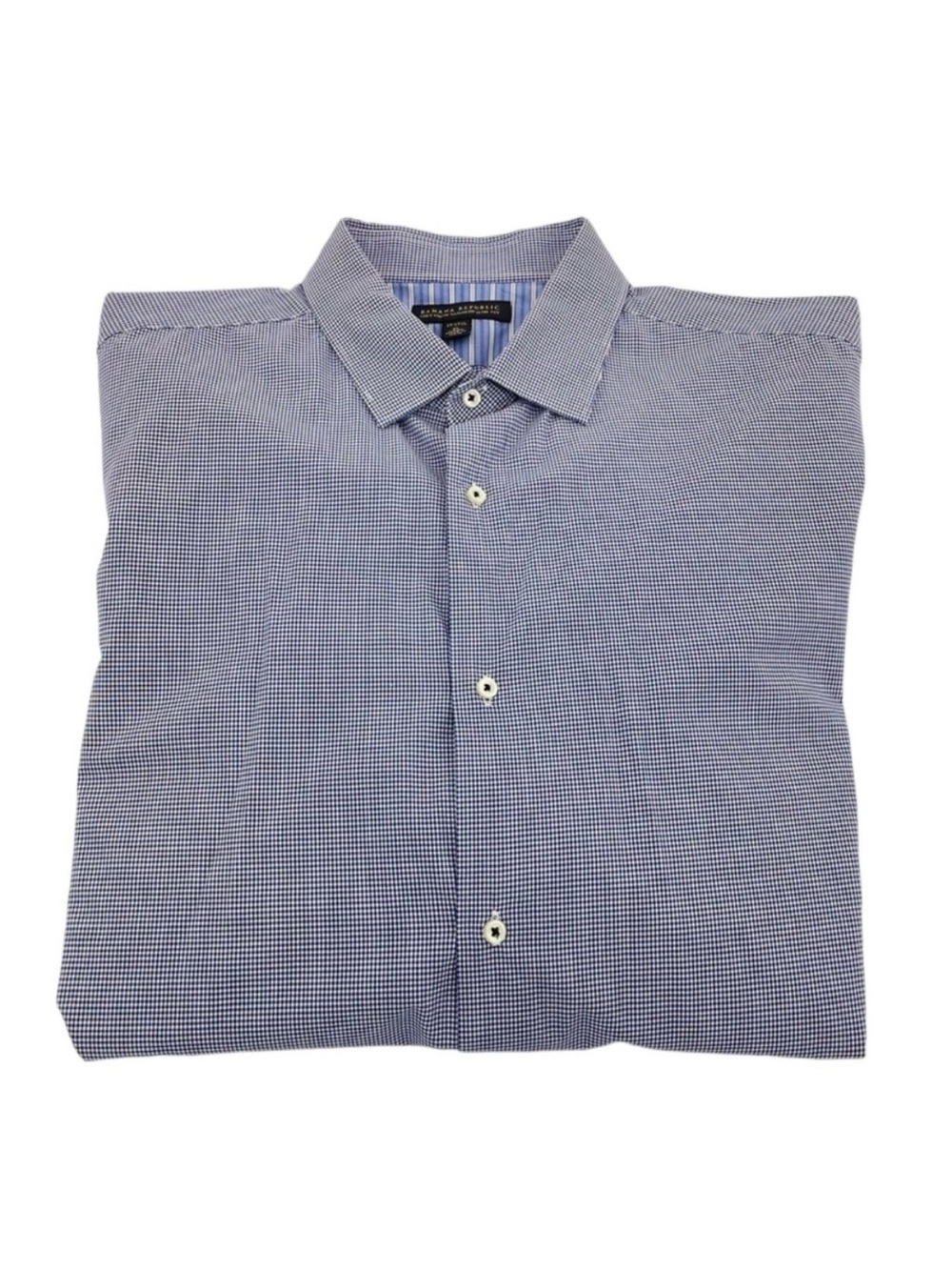Banana Republic Button Down Shirt Size XL Blue & White